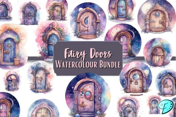 Fairy Doors Watercolour Illustrations: A Crafter’s Dream for Handmade Magic