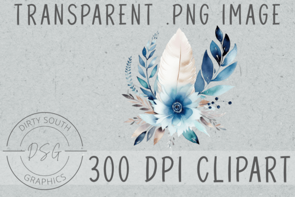 h1Watercolor Boho Feathers Flowers Illustrations for Modern Branding/h1