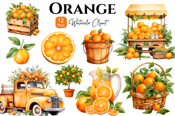 Orange Watercolor Clipart PNG: A Brand Designer’s Review for Marketing & Illustrations