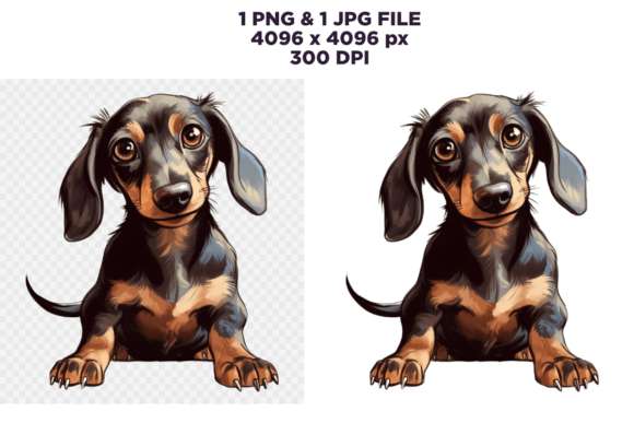 Watercolor Cute Dachshund Puppy Illustration: A Brand Designer’s Review for Local Business Use