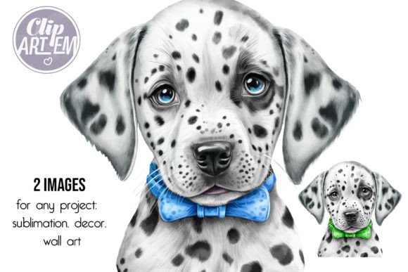 Watercolor Dalmatian Puppy Illustrations: A Brand Designer’s Take on Local Business Visuals