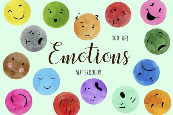 Watercolor Emotions Clipart & Emojis: A Designer’s Real-World Review for Brand & Marketing Visuals
