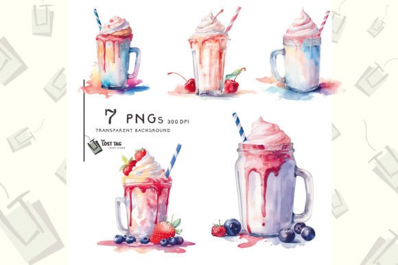 Watercolor Milkshake Cocktail Clipart: A Designer’s Real-World Review for Branding and Visual Projects