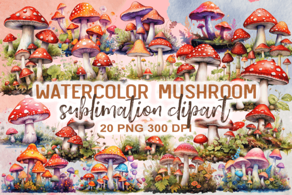 Watercolor Mushroom Sublimation Clipart: A Designer’s Honest Review