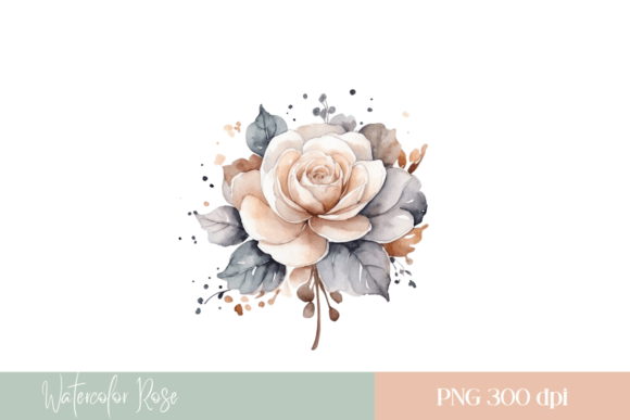Watercolor Rose PNG: A Versatile Illustration for Digital Sellers