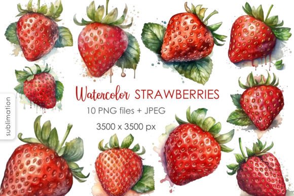 Watercolor Strawberry PNG Clipart: A Designer’s Real-World Embroidery Review