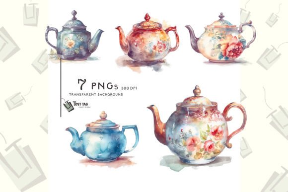 Watercolor Teapot Clipart for Sublimation: A Visual Designer’s Review