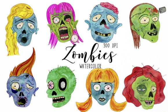 Watercolor Zombies Clipart for Halloween: A Brand Designer’s Real-World Review