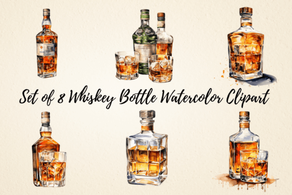 Whiskey Bottle Watercolor Clipart: A Designer’s Honest Review for Real Embroidery Use
